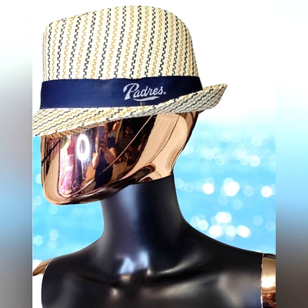 MLB San Diego Padres fedora Straw hat Unique!